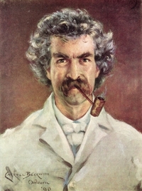 Portrait of Mark Twain by Carroll Beckwith, 1890